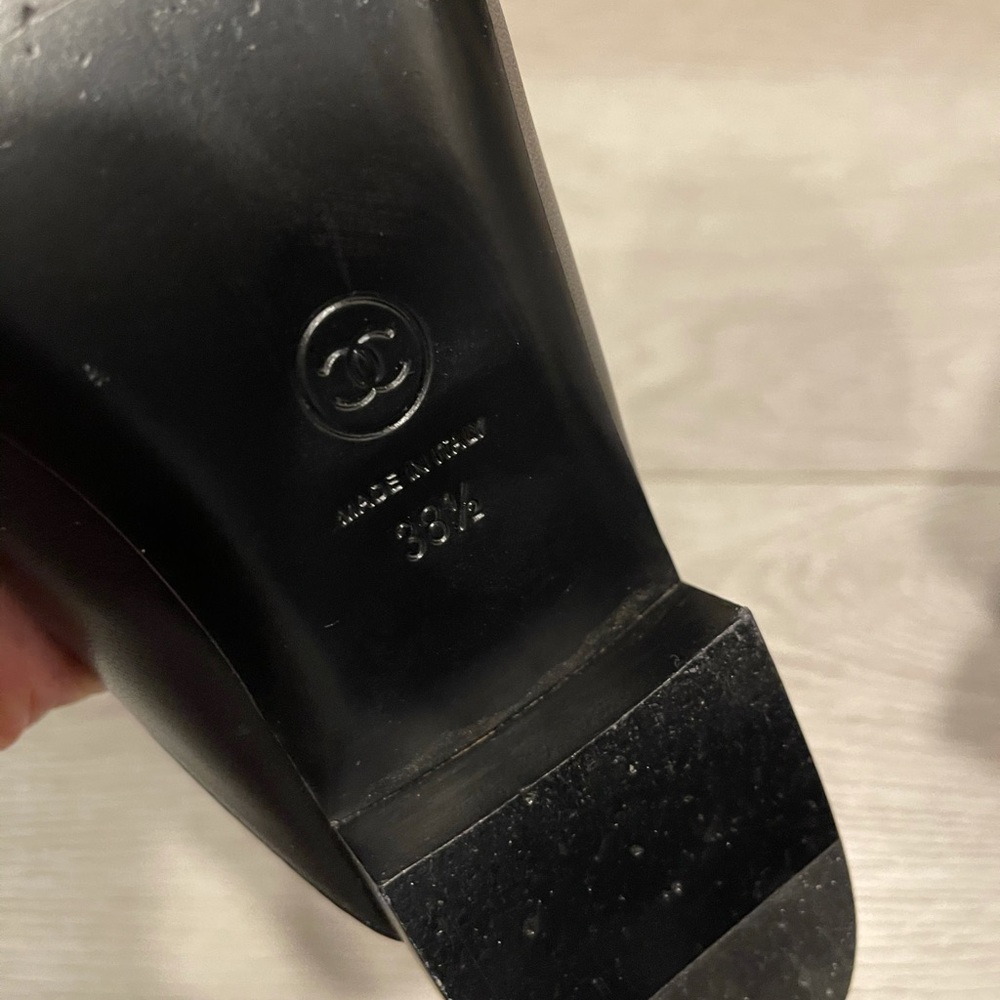 Chanel Leather Slip-ons - Picture 4 of 12
